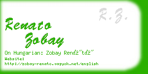 renato zobay business card